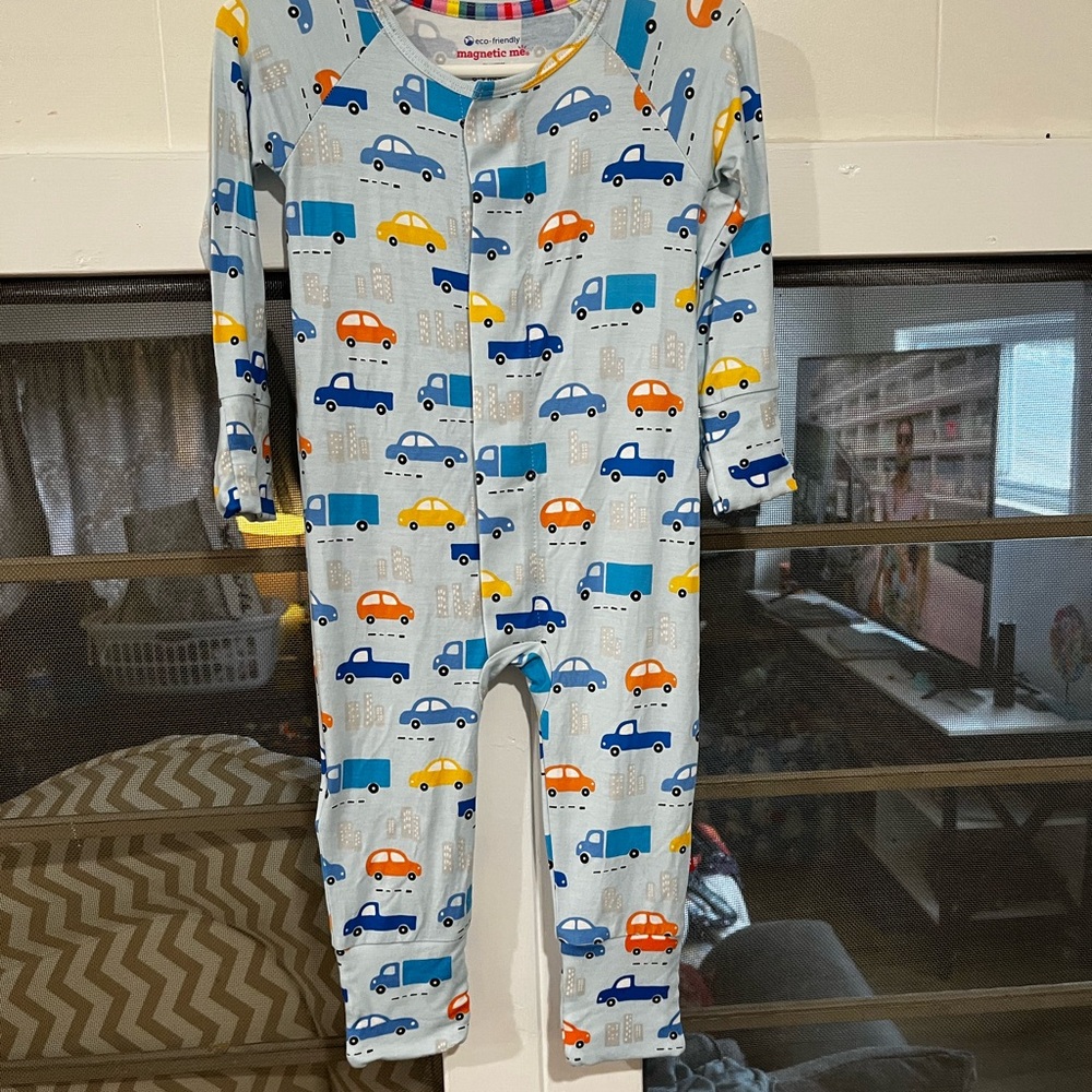 Magnetic Me Blue and Yellow Cars Footie